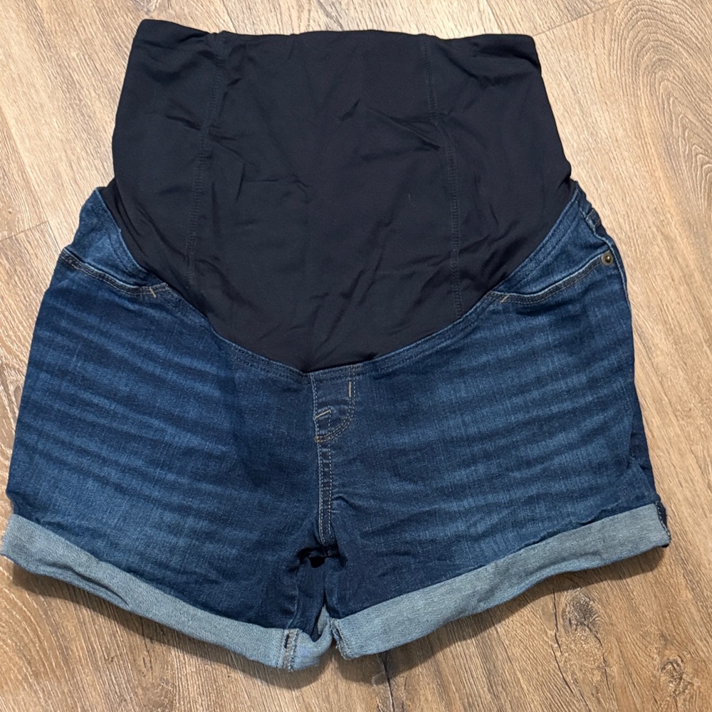 Isabel Maternity by Ingrid & Isabel High Waist Denim Shorts